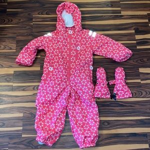 Ducksday kids snow suit with gloves
